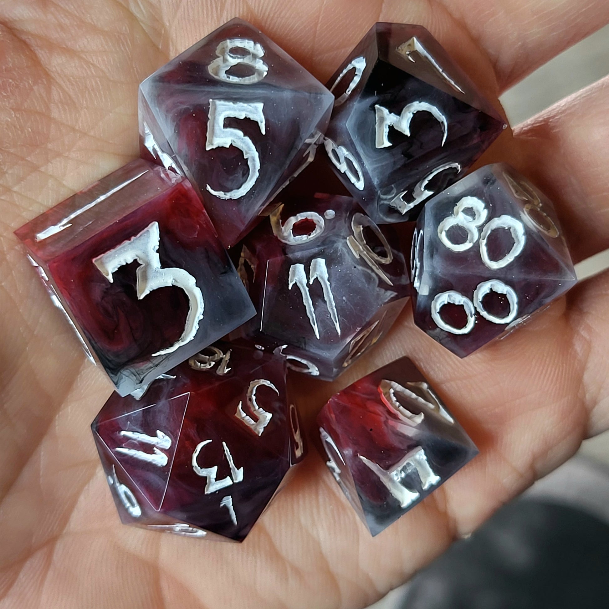 Dnd Dice set for role playing for Dungeons and Dragons