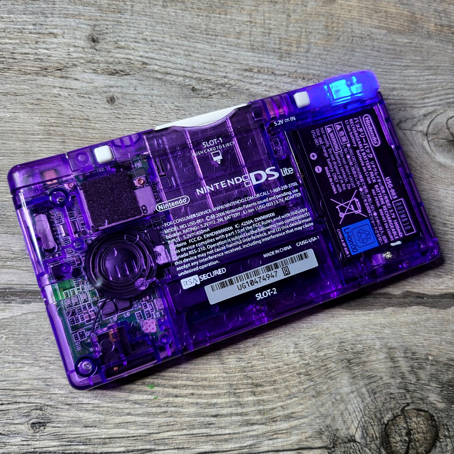Custom Nintendo gameboy macro console in Pokemon Gengar style