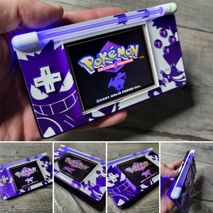 Custom Nintendo gameboy macro console in Pokemon Gengar style