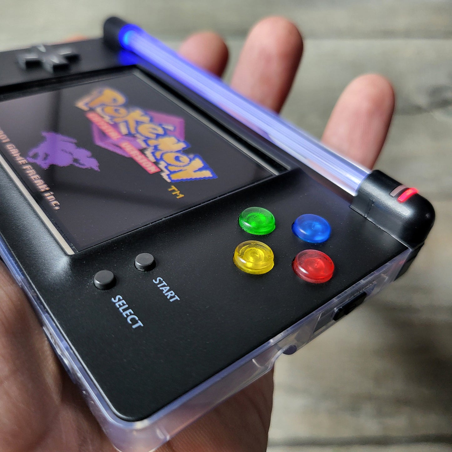 Custom Nintendo gameboy macro console in snes style