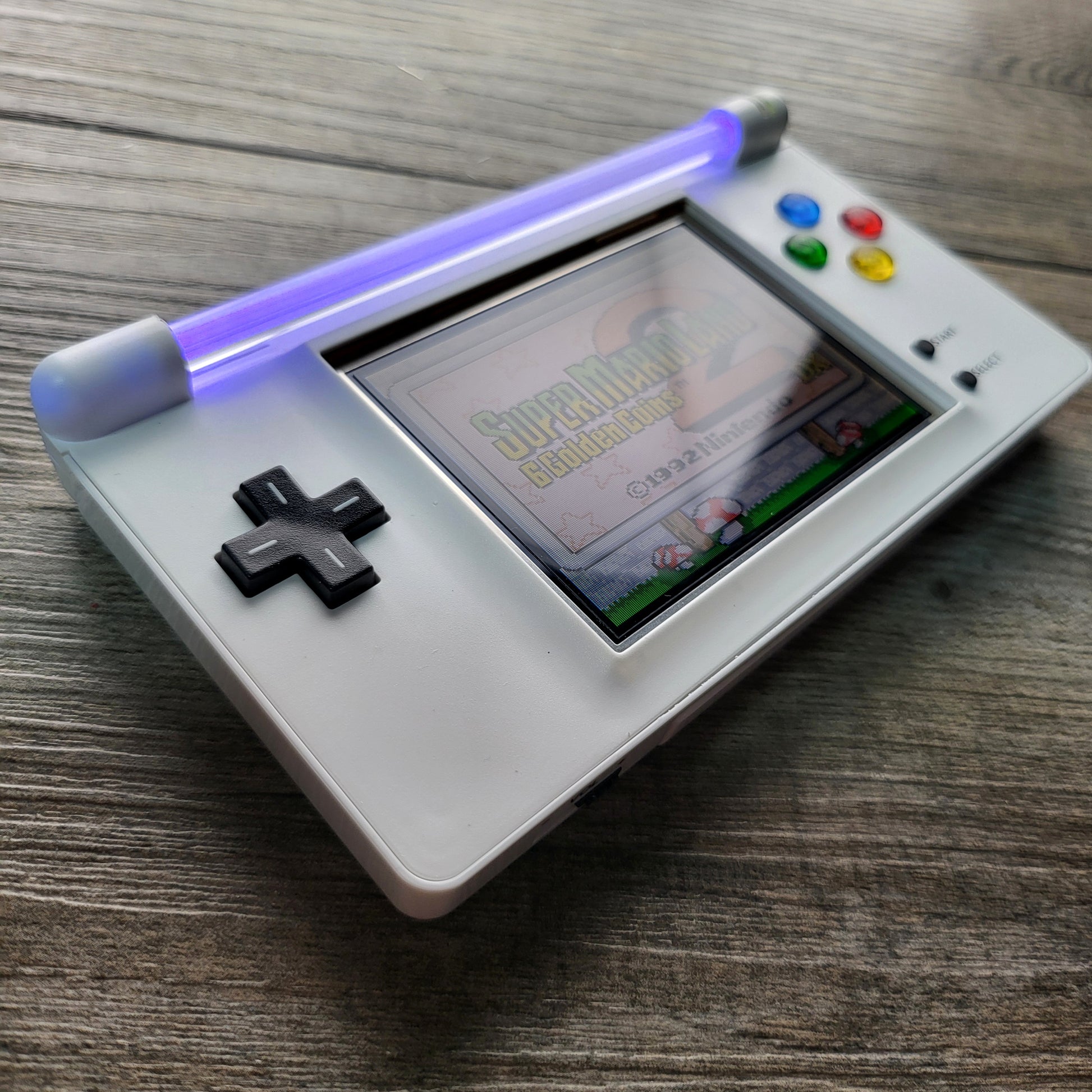 Custom Nintendo gameboy macro console in snes style