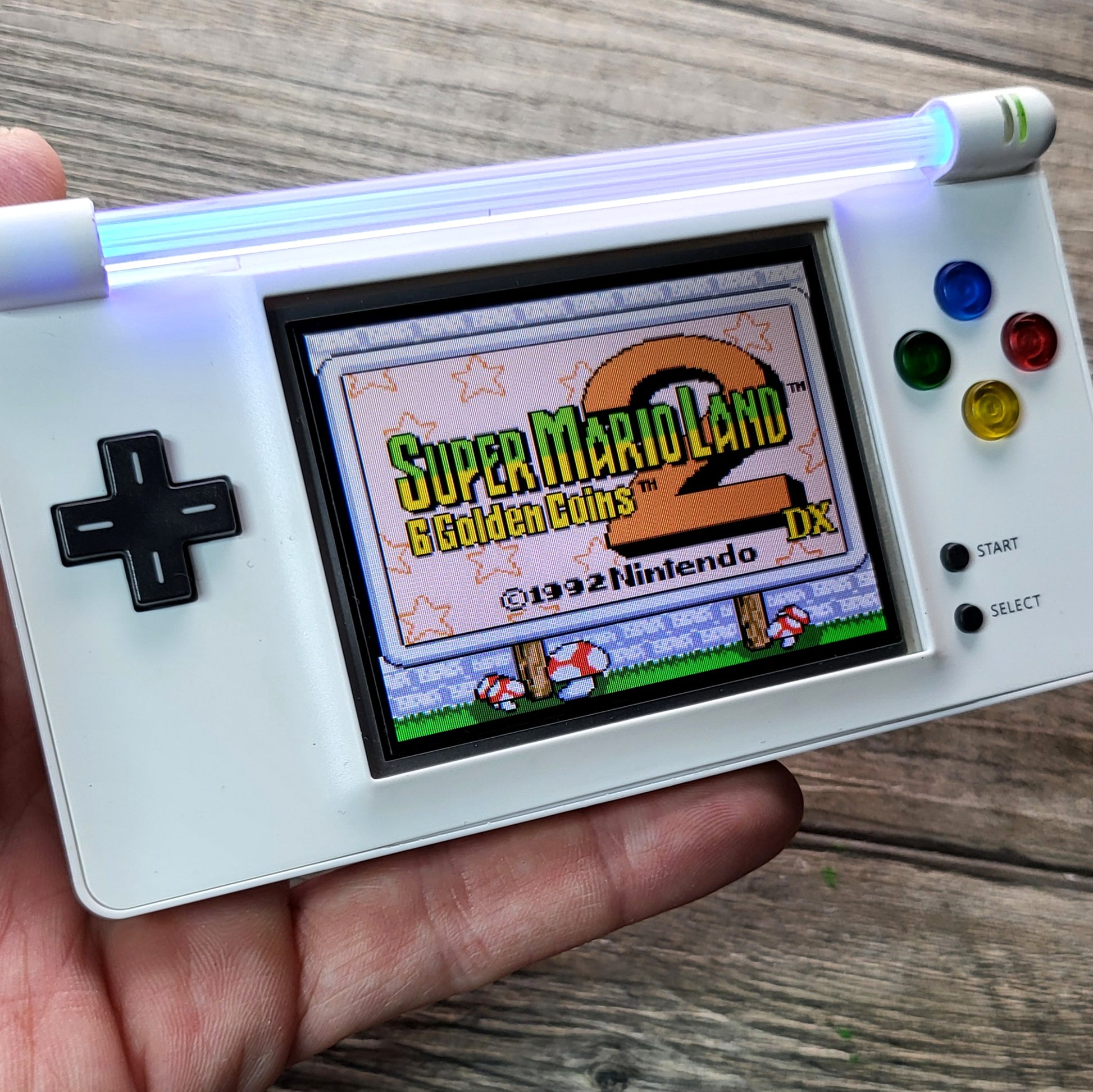 Custom Nintendo gameboy macro console in snes style