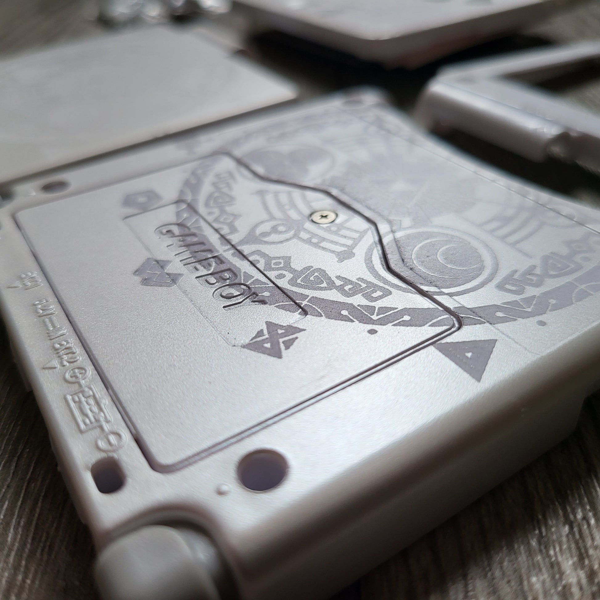 Custom shell cover for Nintendo with Zelda theme laser engravings