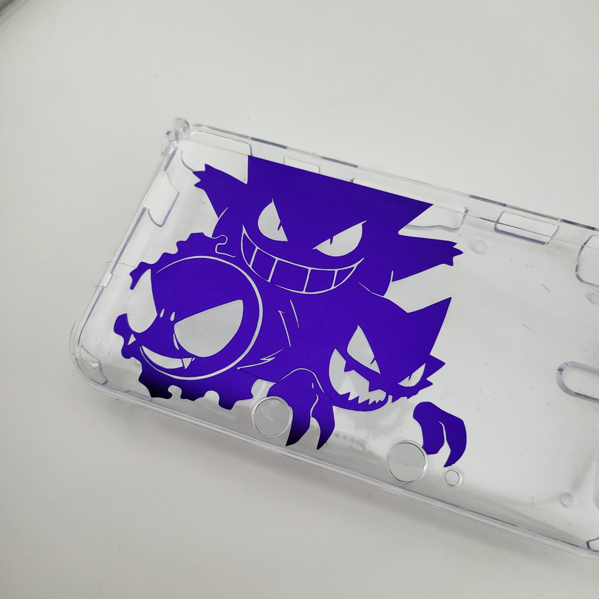 Custom shell cover for Nintendo with gengar themed